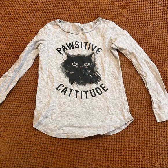 Old Navy Kids Long Sleeve Tees BUNDLE large  - White, Black, Red, Teal - Picture 3 of 8